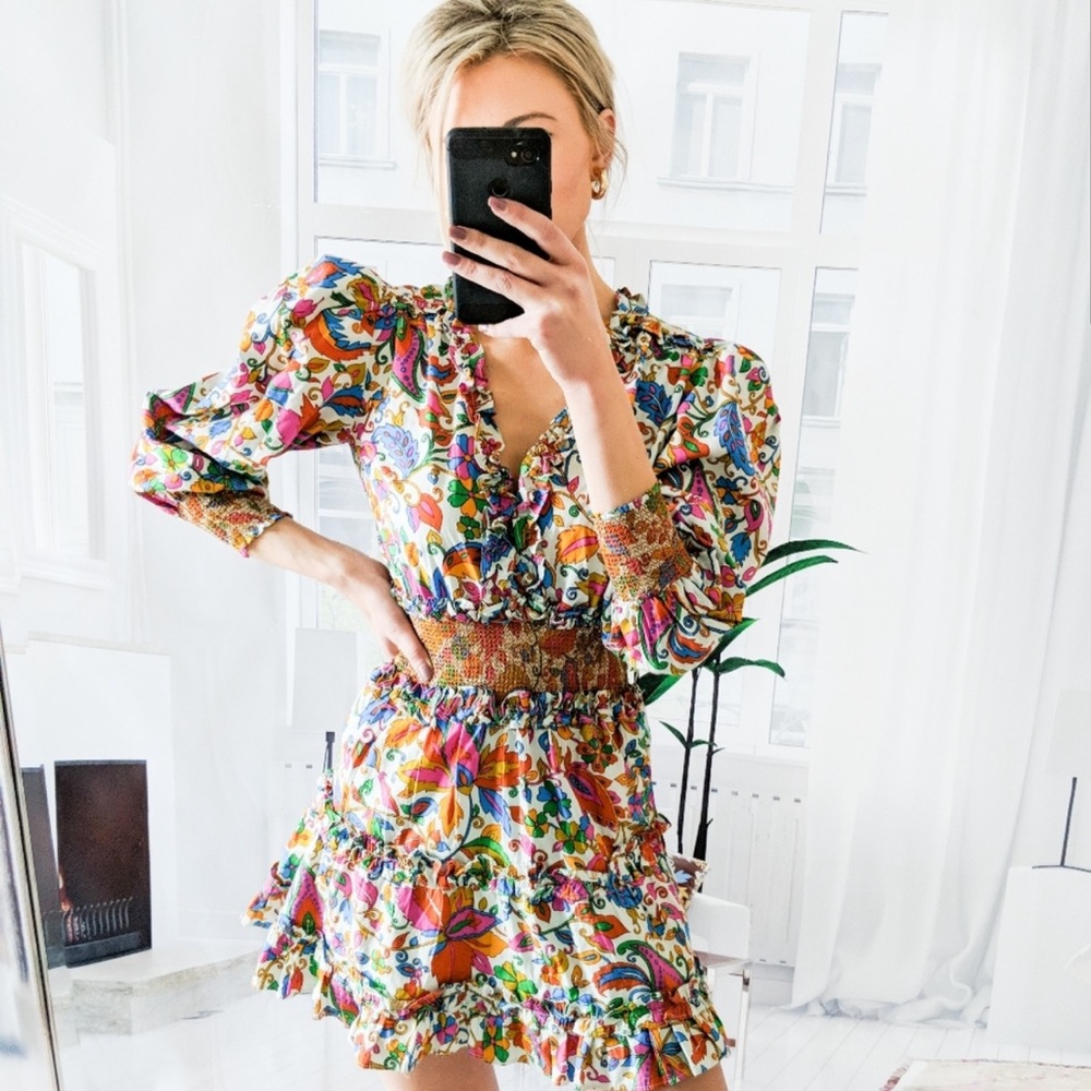 House of Harlow 1960 Floral Paisley Dress